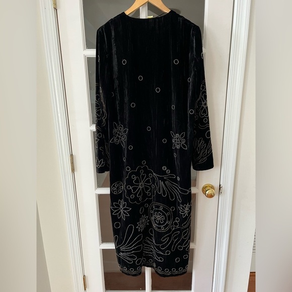 Zara Limited Edition Velvet Longline kimono - Size M - Picture 5 of 10